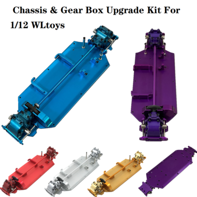 For 1/12 WLtoys 124016 124017 124018 124019 Chassis & Gear box Kit