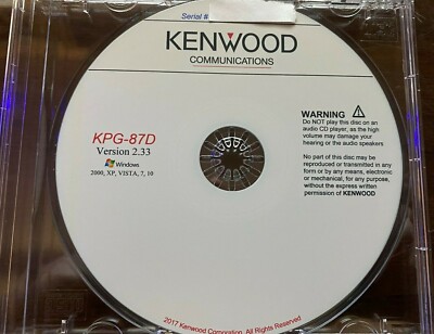 Kenwood Programming Software KPG-87D v2.33 TK-2202 / TK-2206 / TK-2207