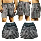 3 6 12 Pack Mens Knocker Boxer Trunks Plaid Underwear Poly Cotton Blend Lot