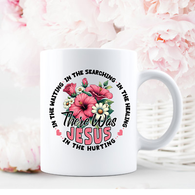Jesus Christian Floral Coffee Mug Faith Religious Inspirational Gift Cup