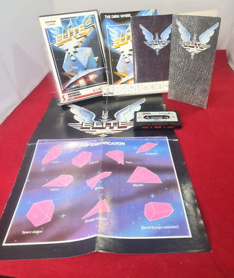 Acorn Electron Elite Auf Kassette Komplett Verpackt Acornsoft 1984