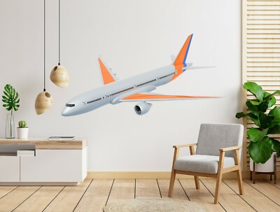3D Langflugzeug H885 Auto Wallpaper Wandbild Poster Wandaufkleber Transport Hone