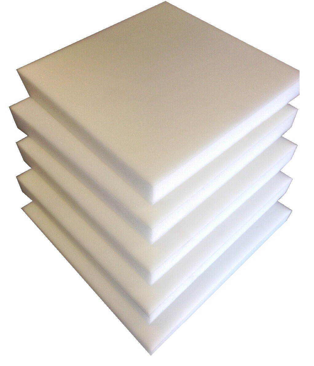 Mousse polyuréthane 50x50x5cm : plaques de garnissage de mousse résiliente pour siège et canapé
