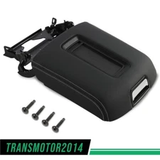 Center Console Armrest Lid Leather Fit For Chevrolet Suburban GMC 15-19 Black