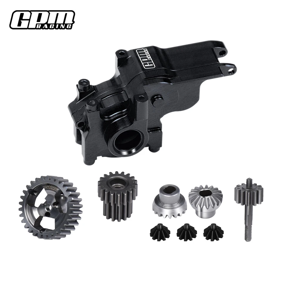 GPM 7075Alu Transmission Case+40Cr Steel Gear Set LOSI 1/24 Micro-B 1/28 Micro-T - Image 2 of 4