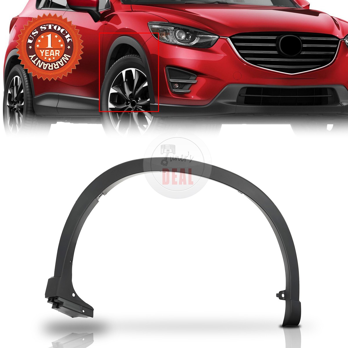 Front Passenger Side Fender Flare For 2013-2016 Mazda CX-5