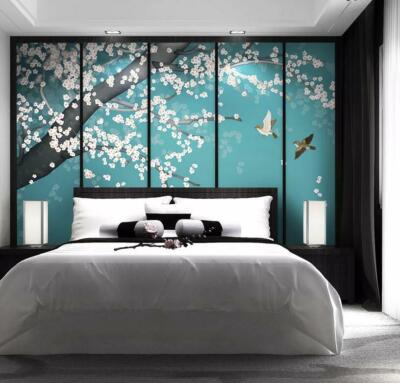 3D Branch Petals ZHUA5640 Wallpaper Wall Murals Removable Self-adhesive Amy