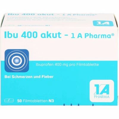 1 A PHARMA GMBH IBU 400 akut-1A Pharma Filmtabletten 50 St PZN03045316