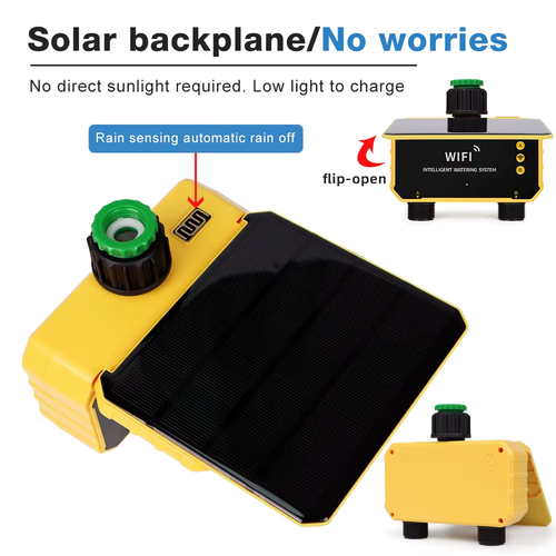 New 1/2 Outlets Solar Irrigation Timer Smart APP Control Automatic Irrigation Sy - Picture 3 of 12