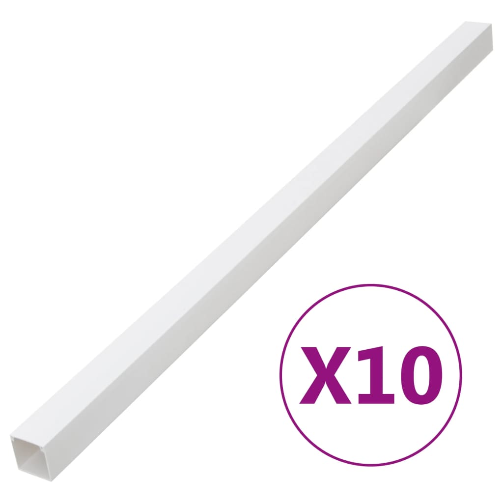 vidaXL Canalina per Cavi 60x40 mm 10 m in PVC