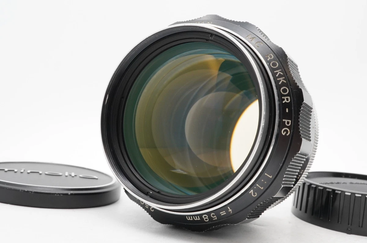 Near MINT] MINOLTA MC Rokkor PG 58mm f/1.2 MF SR Mount Lens From