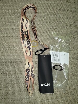 Oakley Wanderlust Neck Lanyard B1B Crazy Camo Desert Keychain Mens