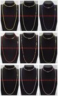 Pretty 3mm Natural Multicolor Zircon Round Gemstone Beads Necklace Bracelet Set