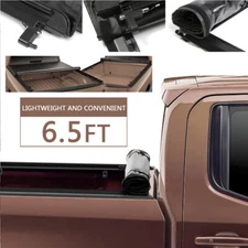 Soft Roll Up Tonneau Cover For 94-02 Dodge Ram 1500/2500 Truck 6.5FT Short Bed