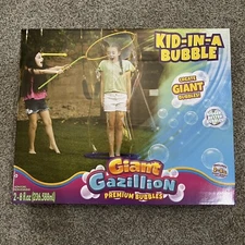 Giant bubbles!  Fun For Kids Gazillion Bubbles Outdoors