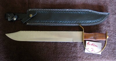 Confederate D-Guard  Extra Large Bowie Short Sword  Clip Point Blade Knife (A-2)