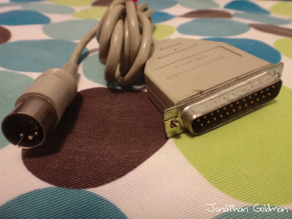 Apple ImageWriter I Serial Cable for Apple IIc 590-0191-A
