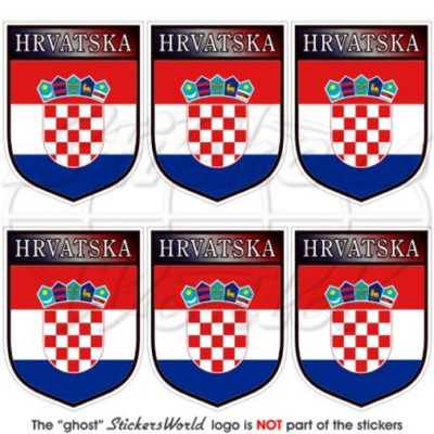 Croatie Croate Drapeau HRVATSKA 40 Mm (40,6 Cm) Téléphone Mobile Mini En Vinyle Autocollants, Stickers X6