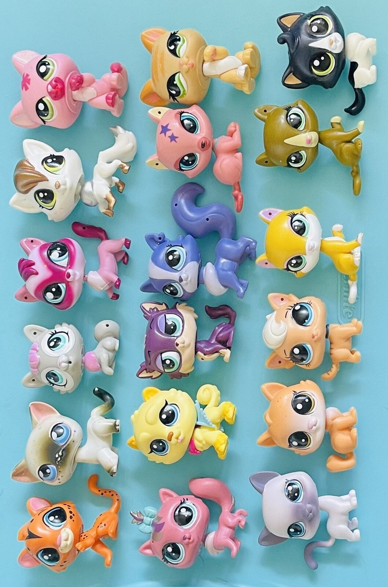 lps littlest pet shop lot mixed cat