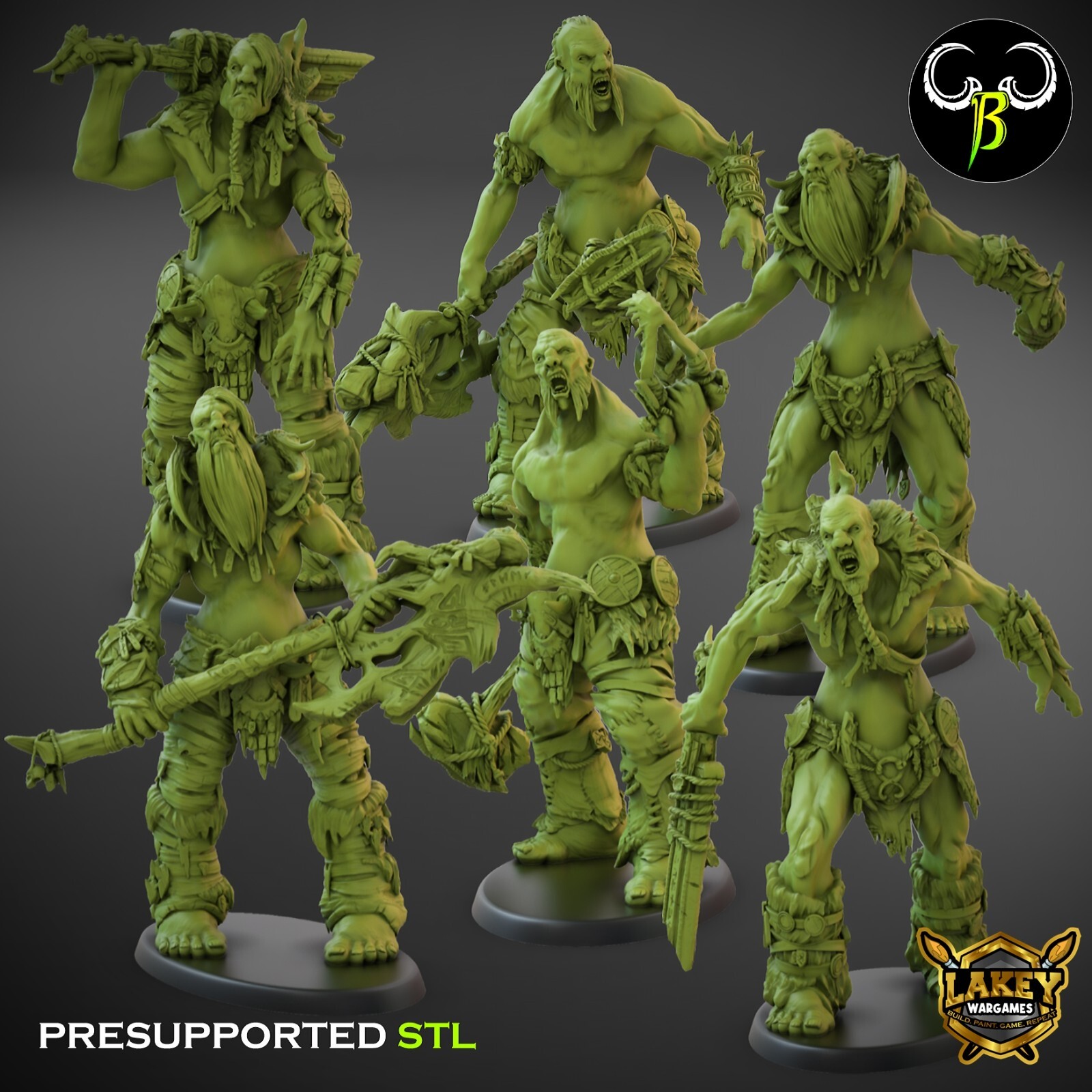 Peak Wanderers (Sets) | Giant | 3D Printed Miniature | Clay Beast Creation |