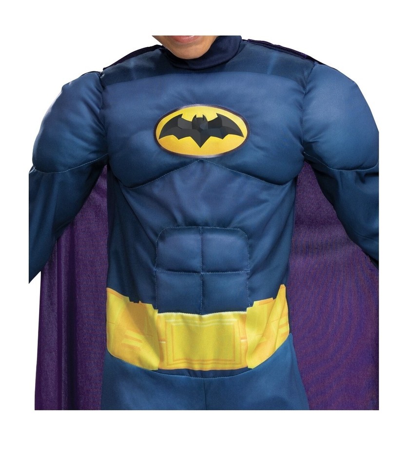 Disguise Batwheels DC Batman Padded Muscles Toddler 3T 4T Halloween