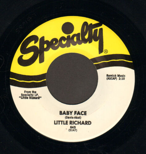 LITTLE RICHARD - Baby Face (REISSUE 1958 VINYL SINGLE 7") - Afbeelding 1 van 1