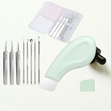 Professional Blackhead Remover Kit Pimple Popper Tool with Extractor Tweezers /