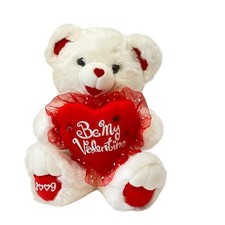 Dan Dee 2009 Collector's Choice Be My Valentine Teddy Bear Plush 15" Red Heart