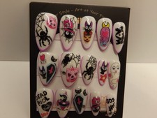 handmade halloween press on nails