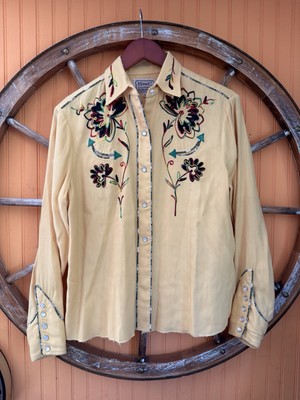 50s hbarc ウエスタンシャツ　vintage Special 50s H BAR C ヴィンテージ ウエスタンシャツ 刺繍 - メルカリ