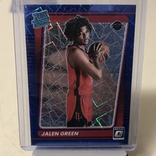 2023 Panini Optic Rated Rookie Jalen Green Blue Velocity Houston Rocket
