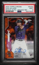 2020 Chrome Rookie Orange Refractor 23/25 Sam Hilliard PSA 9 MINT Auto 0kd8