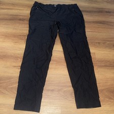 Soho Apparel Ltd Black Pull On Stretch Pants Large Machine Washable