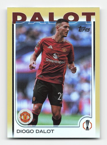 2024-25 Topps UEFA Club Competitions #83 Diogo Dalot Gold Foil #/50