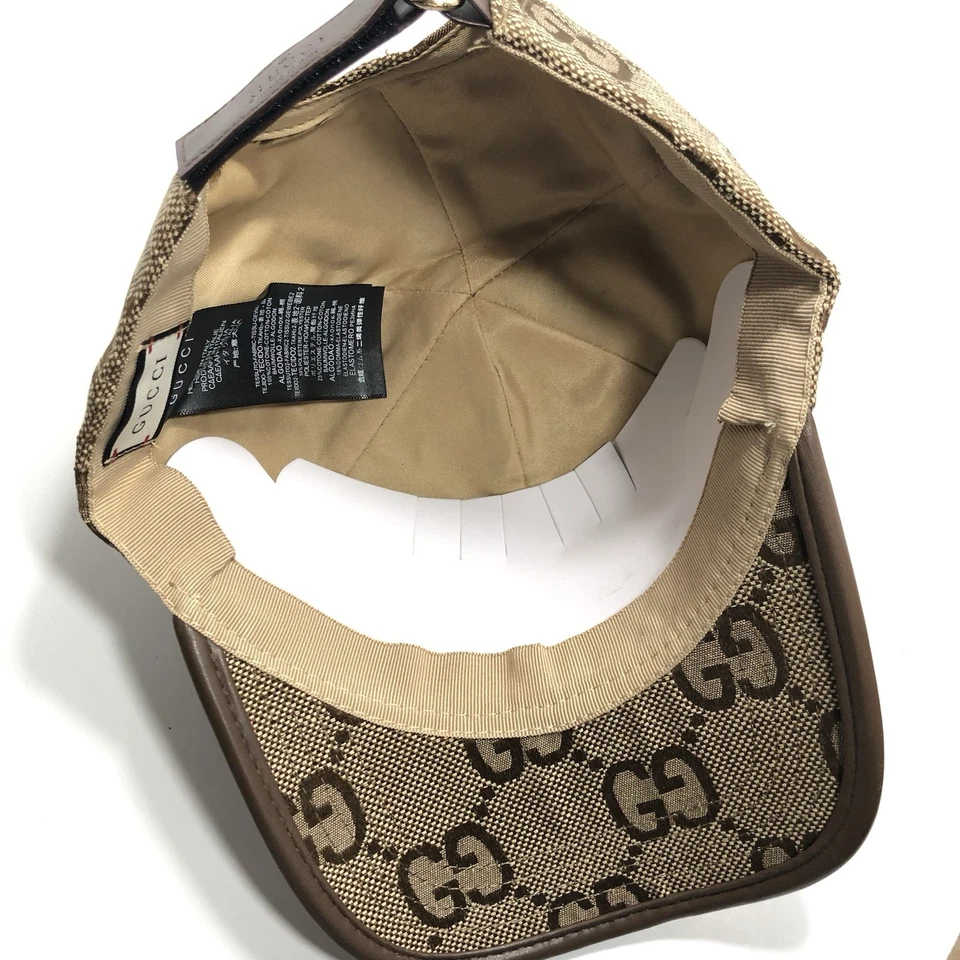 Gucci GG Signature Baseball Cap Beige Hat - Image 4 of 4