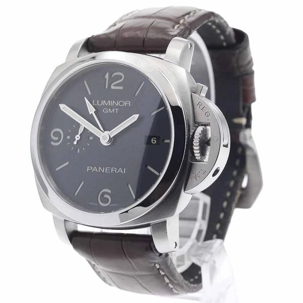 Panerai — Officine Panerai Luminor 1950 3 Days PAM00320 45mm SS Black Dial Watch #C4237