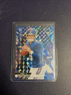 2025 Panini Mosaic Jaxon Dart Reactive Blue Prizm RC #362 New York Giants