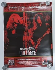 1994 No Quarter Unledded Jimmy Page Robert Plant Original Promo Poster 24 x 18