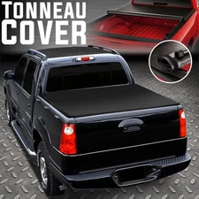 FOR 2001-2005 FORD EXPLORER SPORT TRAC 4'2" BED SOFT VINYL ROLL-UP TONNEAU COVER