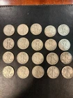 90% Silver Franklin Walking Liberty Half Dollar Roll $10 Face Lot
