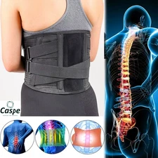 Adjustable Lower Back Brace Lumbar Support Waist Belt for Men Women Pain Relief