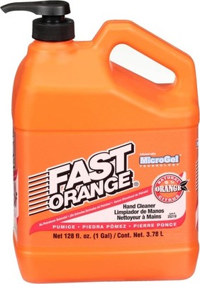 Fast Orange Pumice Lotion Hand Cleaner Waterless - 1 Gallon Pump Garage Mechanic