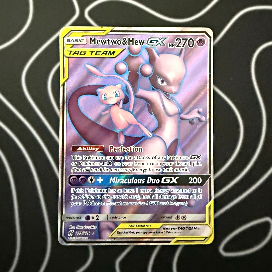 Mewtwo & Mew-GX - Unified Minds #222 Price & Value ($189.39