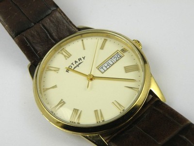 Herren GS02324/32 Rotary Windsor Quarz, Tag & Datum - 100m