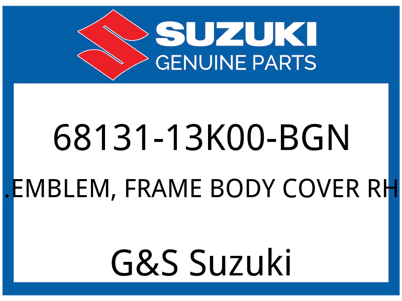 .EMBLEM, FRAME BODY COVER RH