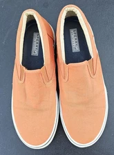 SPERRY Top-Sider, Men's Size 9.5M, Orange, Great Color, Elastic