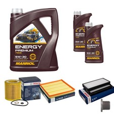 BOSCH Inspektionpaket 7 L MANNOL Energy Premium 5W-30 f�r BMW X5 xDrive35i X6