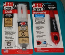 J-B Weld SuperWeld Plastic Bonder Instant glue adhesive strongest ~ LOT OF 2