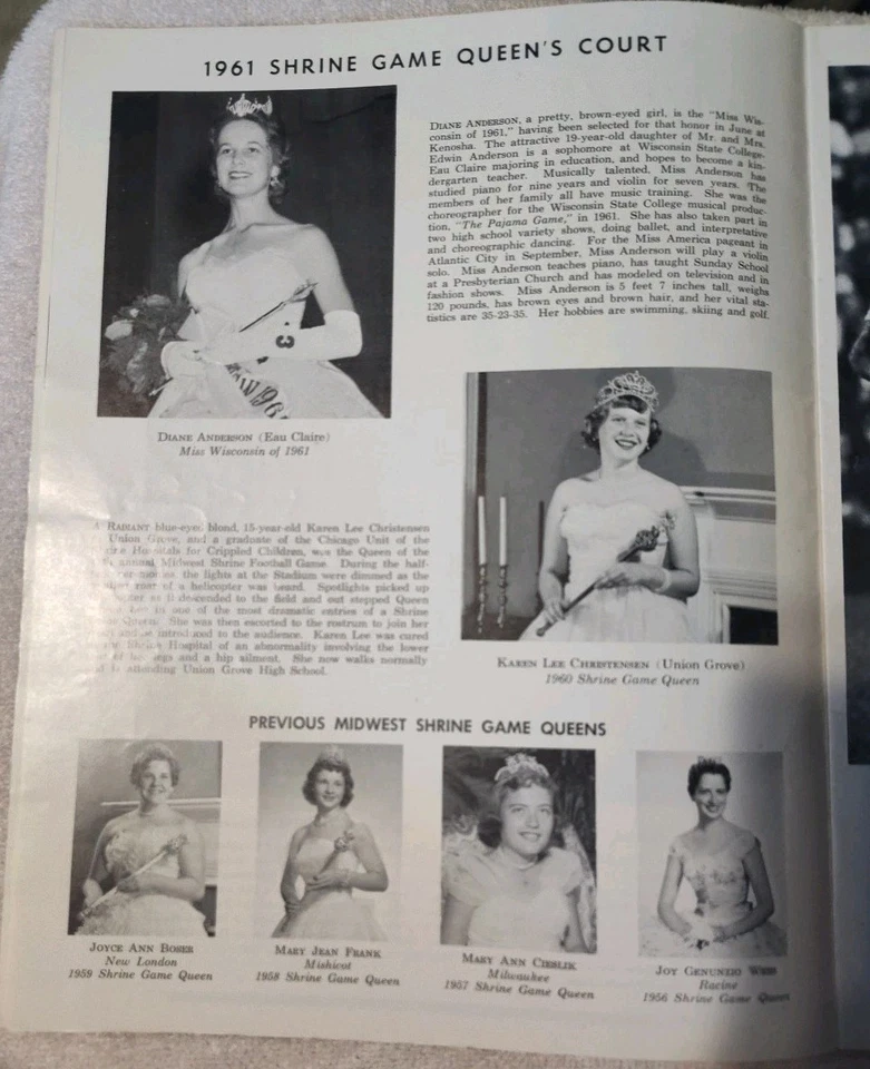 1961 NFL Game Program Chicago Bears @ Green Bay Packers, August 26, 1961 - Image 4 of 4