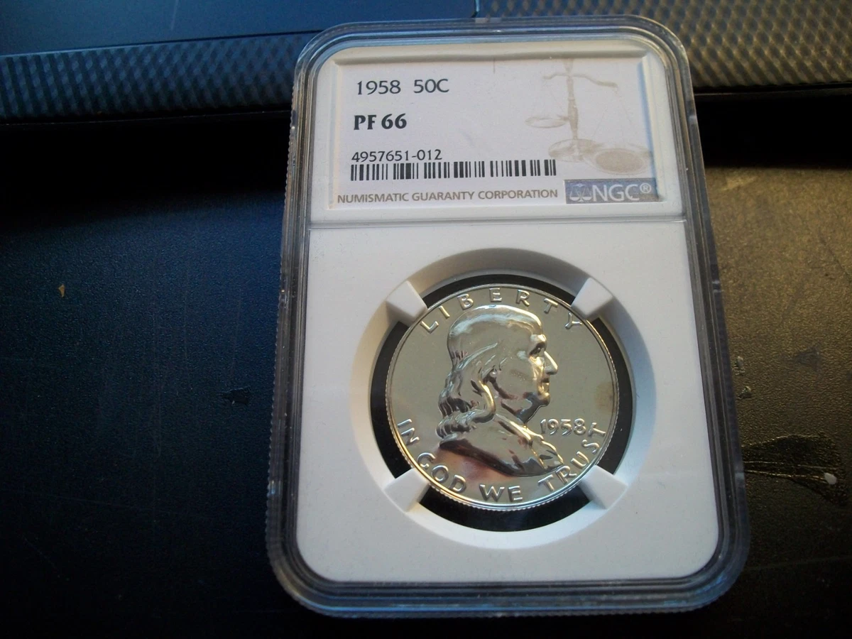 PR 66 Graded 1958 Franklin Half Dollars (1948-1963) for sale | eBay